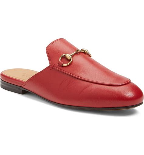 2018 gucci princetown mule red or black|princetown genuine shearling loafer mule.